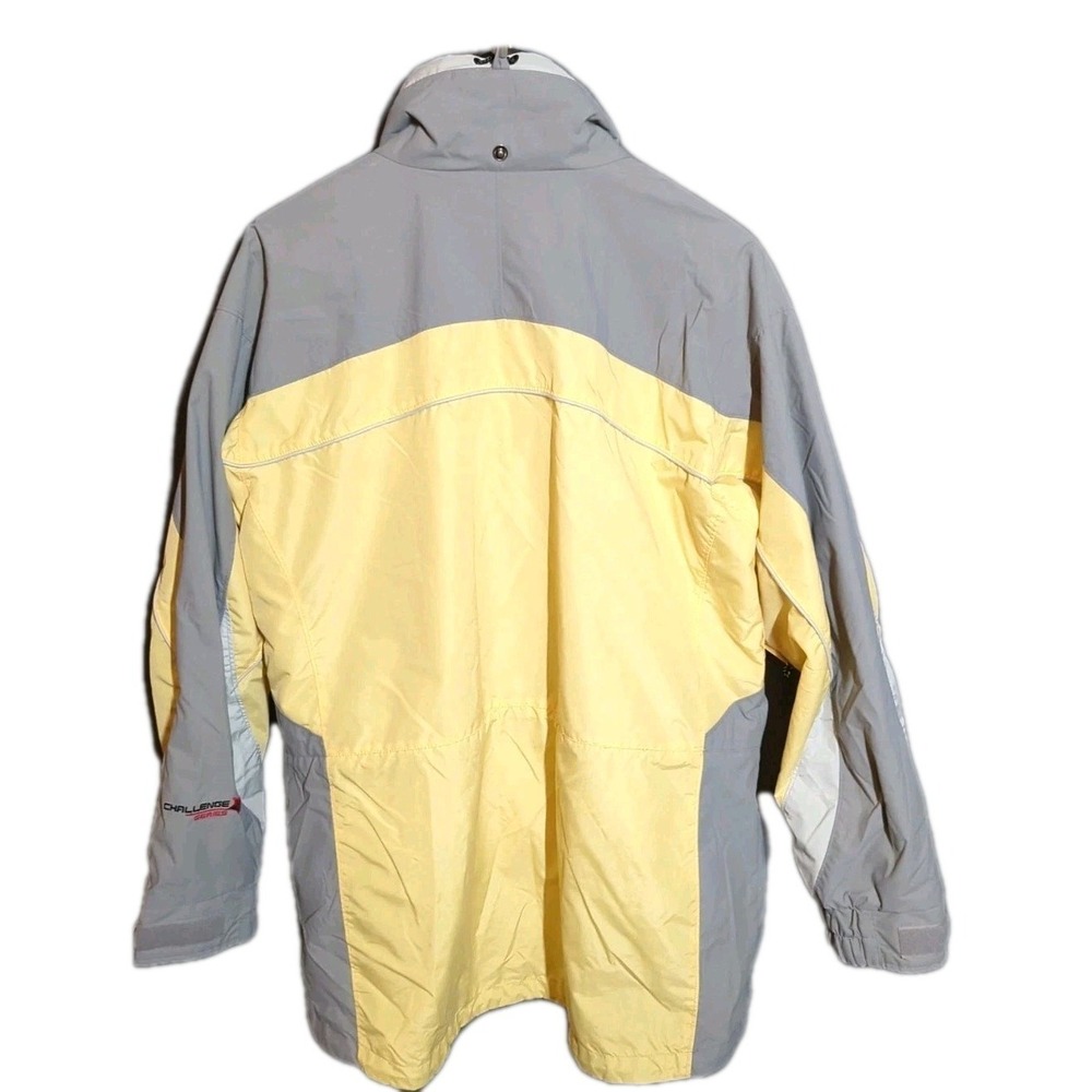 COLUMBIA CHALLENGE SERIES Ski Snowboarding Jacket Women's Large Yellow Gray VTG - Picture 3 of 17